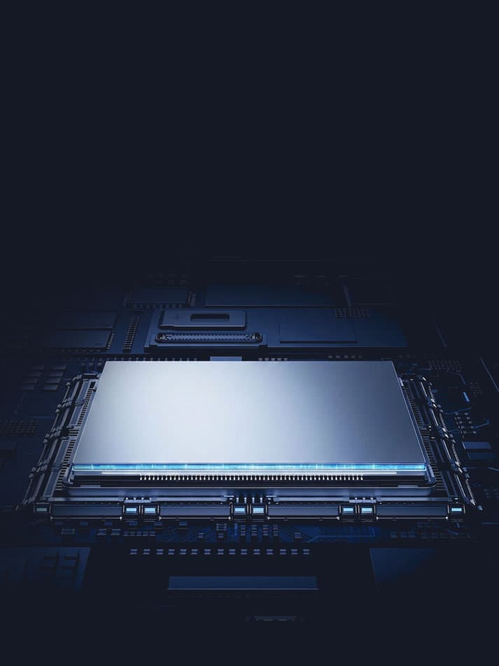 Analog design engineer reviewing chip test setup